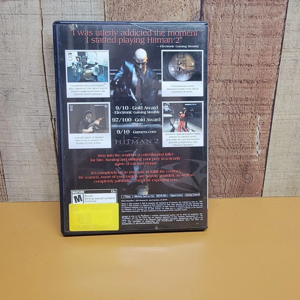Hitman 2 Silent Assassin & Hitman Blood Money PS2 Game Bundle Greatest Hits CIB